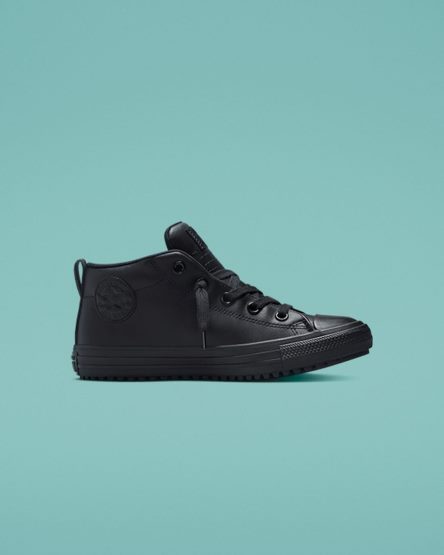 Girls' Converse Chuck Taylor All Star Counter Climate Street Boot High Top Shoes Black | AU 8C051I